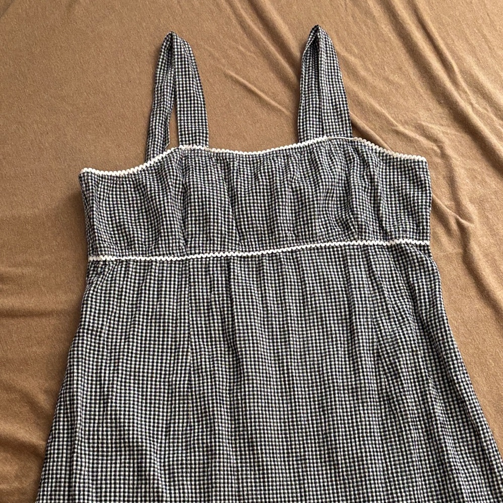 Xhilaration Black and White Checkered Dress